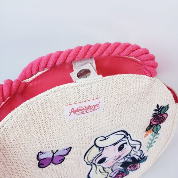 Disney Animators Collection Princess Aurora Swim Bag Round Flowers Butterflies - Picture 4 of 5